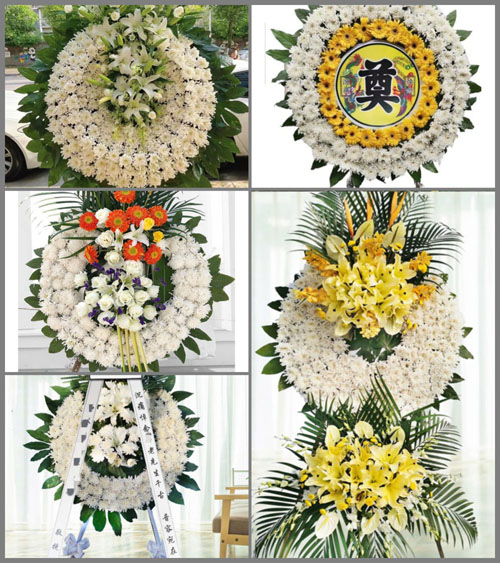 湖北孝感市大悟县大新镇窑河村花圈速递
